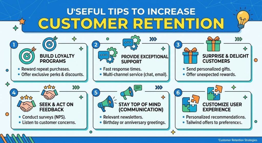 Useful tips to increase customer retention