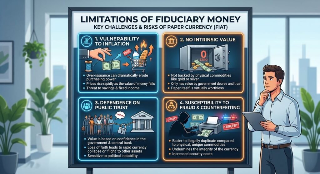 Limitations of Fiduciary Money